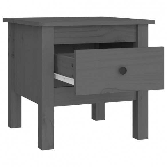 Table d'appoint Gris 40x40x39 cm Bois massif de pin Table d'appoint Gris 40x40x39 cm Bois massif de pin
