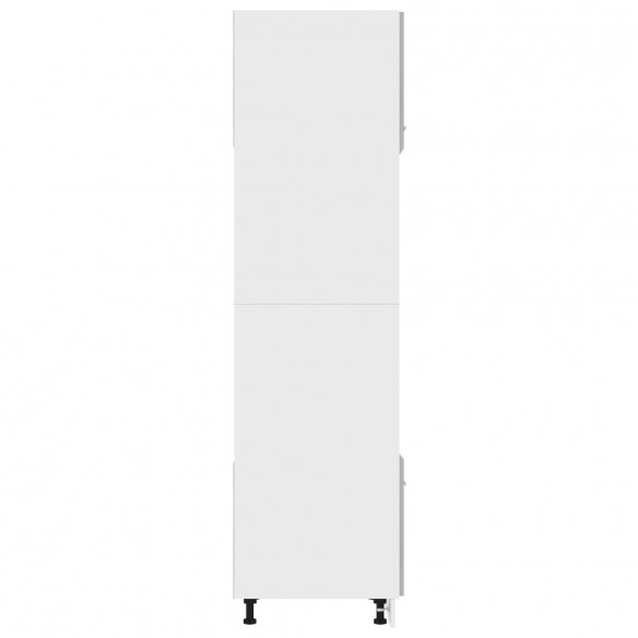 Armoire à micro-ondes Gris béton 60x57x207 cm Aggloméré