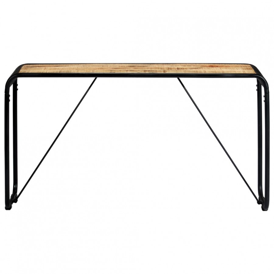 Table console 140 x 35 x 76 cm Bois de manguier massif brut