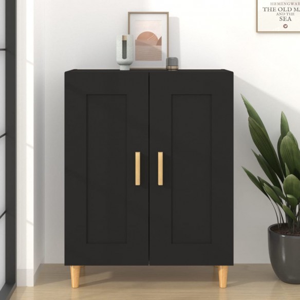 Buffet Noir 69,5x34x90 cm 