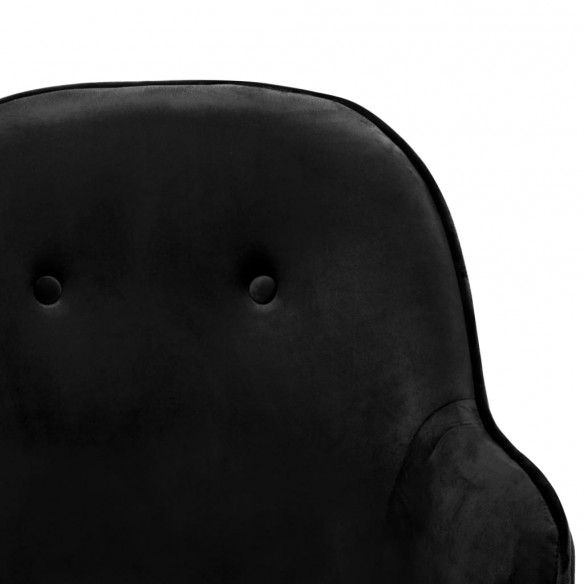 Chaise à bascule Noir Velours Chaise à bascule Noir Velours