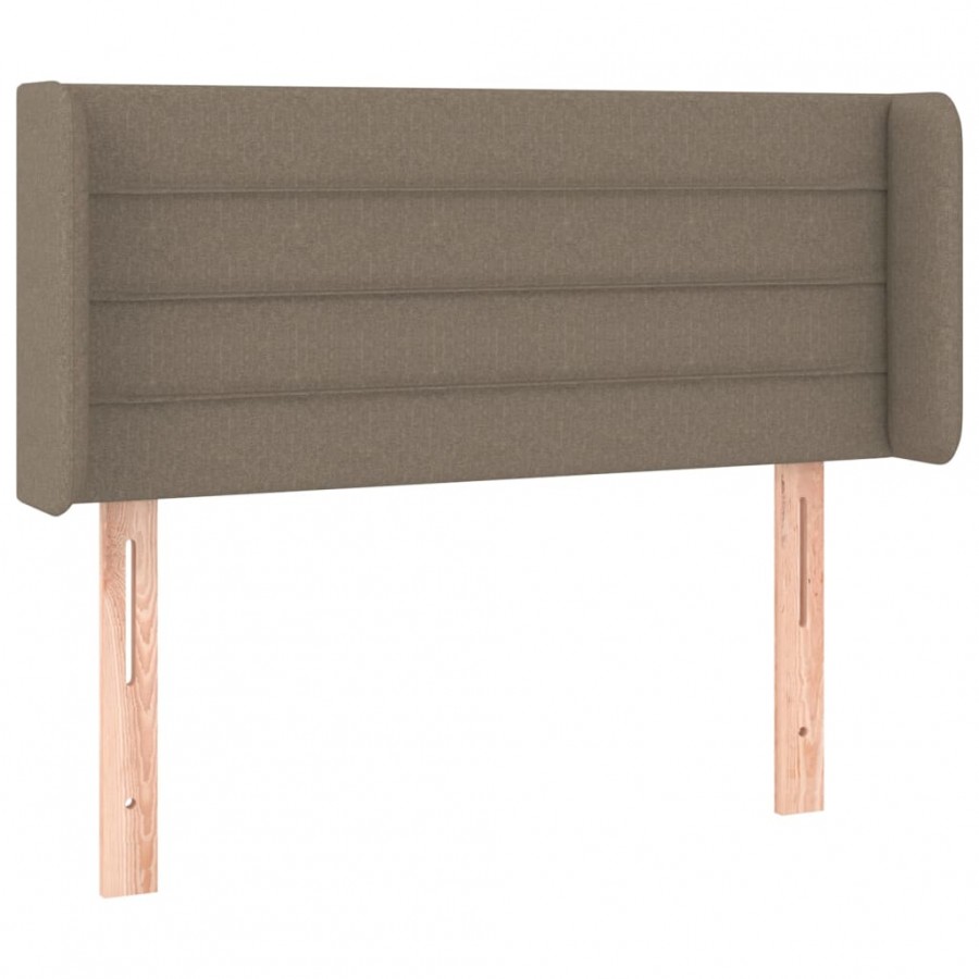 Tête de lit avec oreilles Taupe 93x16x78/88 cm Tissu
