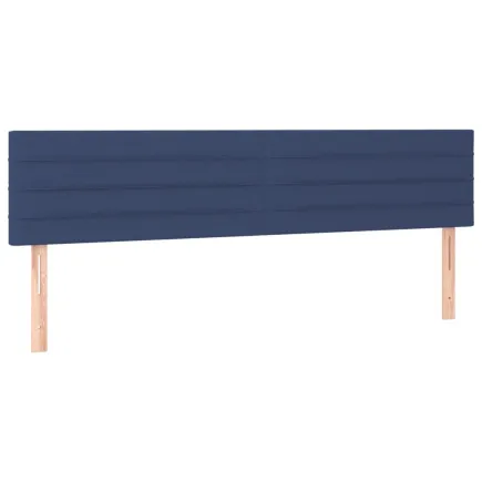 Têtes de lit 2 pcs Bleu 100x5x78/88 cm Tissu 2