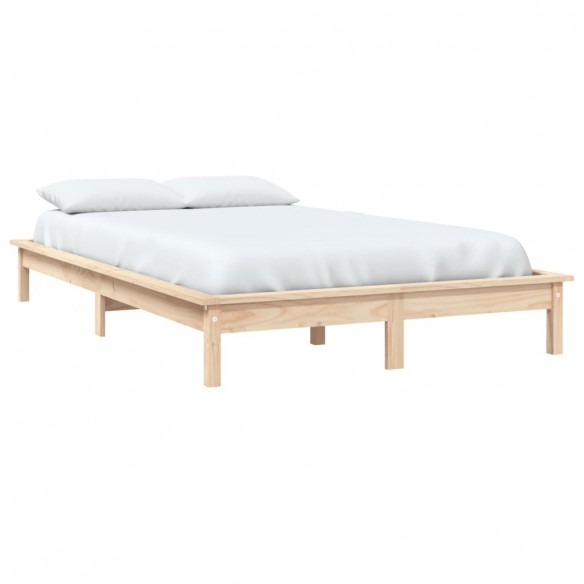 Lit 140x200 cm bois de pin massif