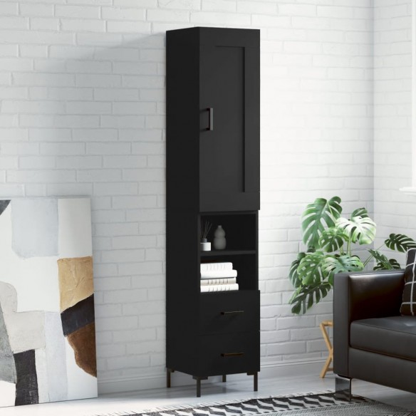 Buffet haut Noir 34,5x34x180 cm 