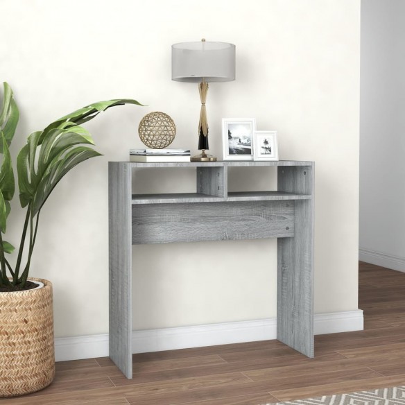 Table console Sonoma gris 78x30x80 cm 