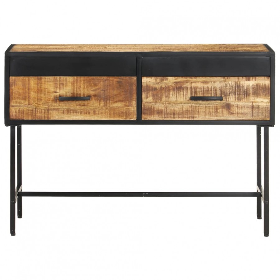 Table console 110x35x75 cm Bois de manguier brut