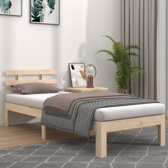 Lit Bois massif 90x200 cm
