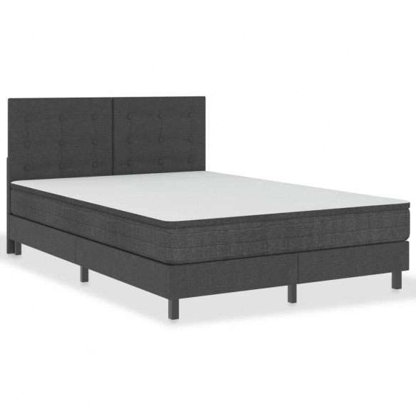 Tête de lit touffetée Gris foncé Tissu 140x200 cm Tête de lit touffetée Gris foncé Tissu 140x200 cm