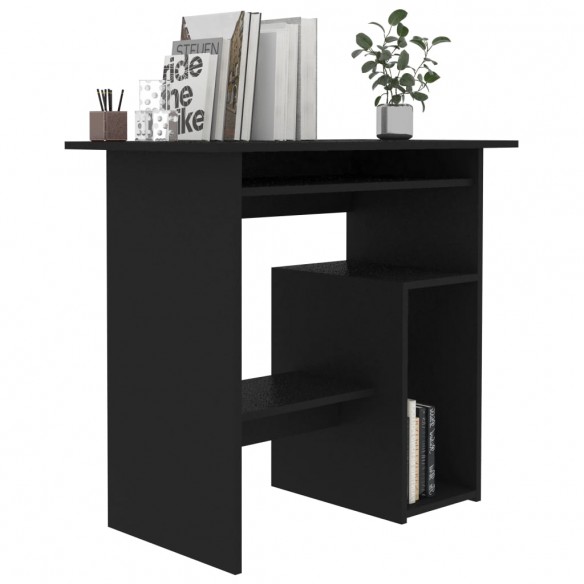 Bureau Noir 80 x 45 x 74 cm Aggloméré Bureau Noir 80 x 45 x 74 cm Aggloméré