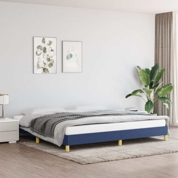Lit Bleu 200x200 cm Tissu