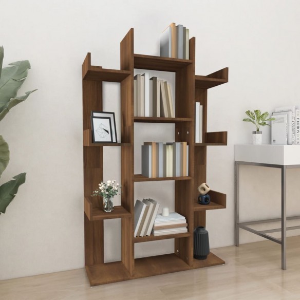 Bibliothèque Chêne marron 86x25,5x140 cm 