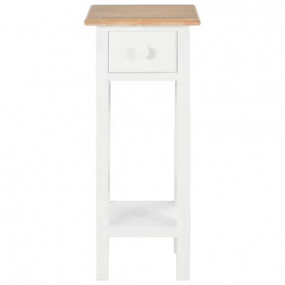 Table d'appoint Blanc 27 x 27 x 65,5 cm Bois Table d'appoint Blanc 27 x 27 x 65,5 cm Bois