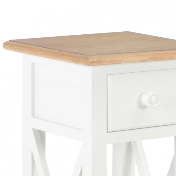 Table d'appoint Blanc 27 x 27 x 65,5 cm Bois Table d'appoint Blanc 27 x 27 x 65,5 cm Bois