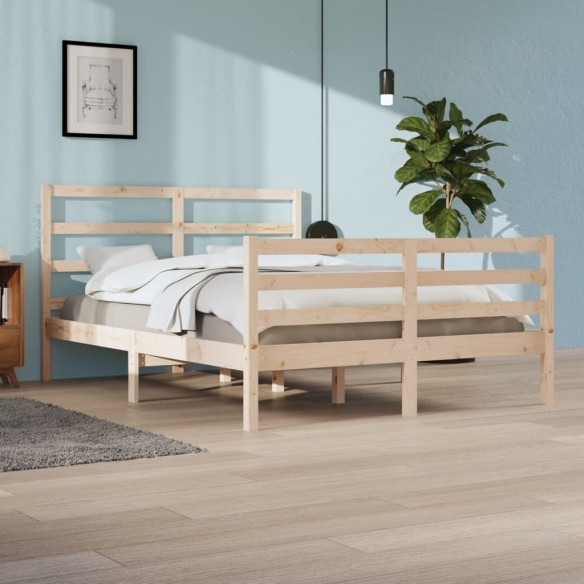 Lit Bois de pin massif 140x200 cm