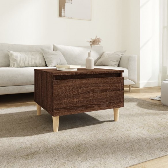 Table d'appoint Chêne marron 50x46x35 cm 