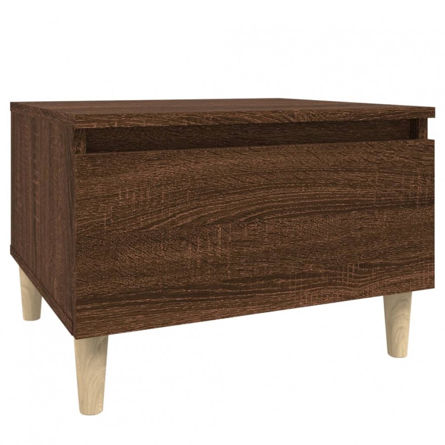 Table d'appoint Chêne marron 50x46x35 cm 