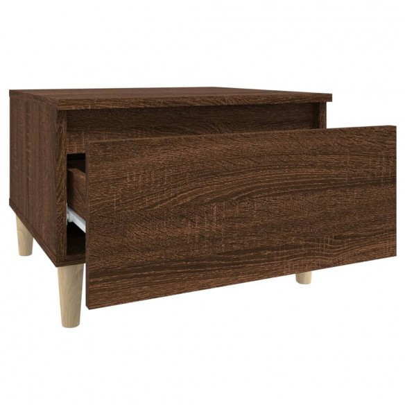 Table d'appoint Chêne marron 50x46x35 cm 