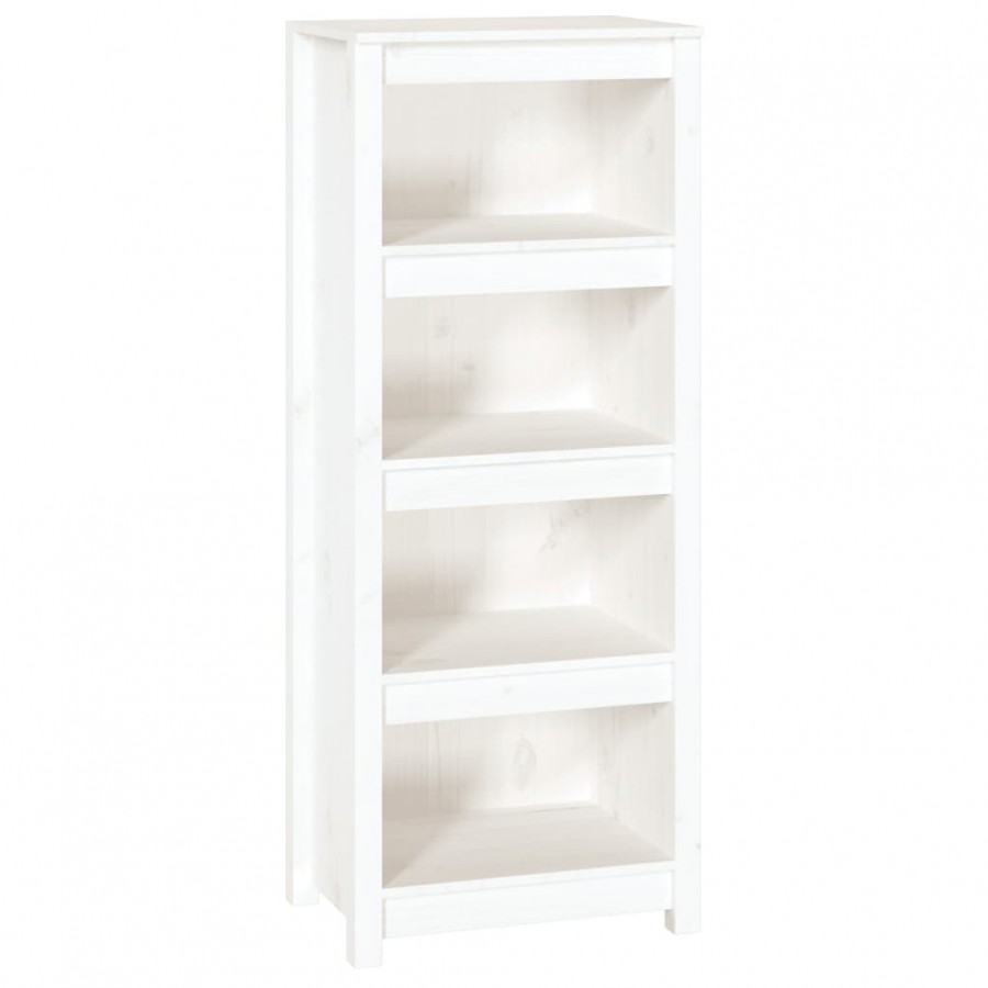 Bibliothèque Blanc 50x35x125,5 cm Bois de pin massif