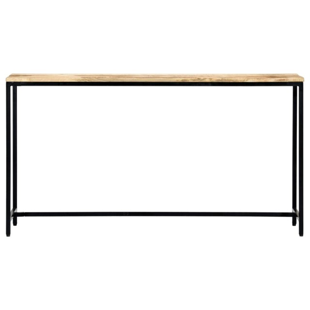 Table console 140 x 35 x 76 cm Bois de manguier massif brut