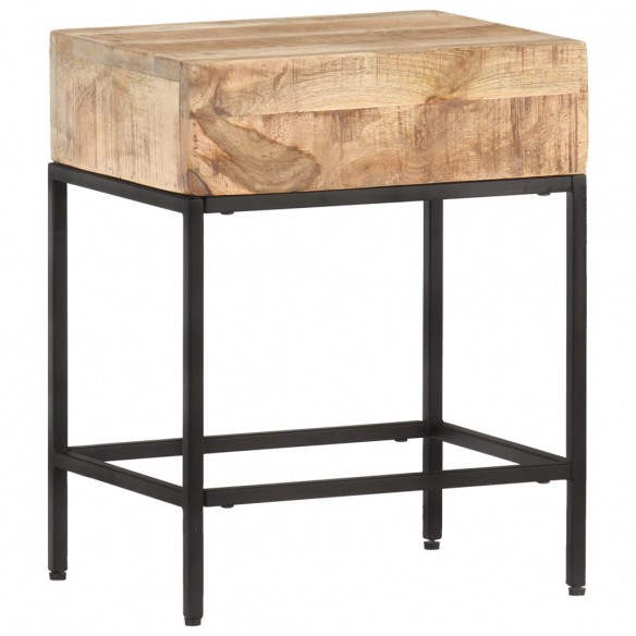 Table d'appoint 40x30x50 cm Bois massif de manguier brut Table d'appoint 40x30x50 cm Bois massif de manguier brut