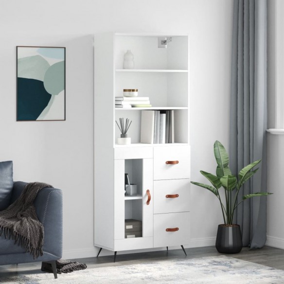 Buffet haut Blanc 69,5x34x180 cm 