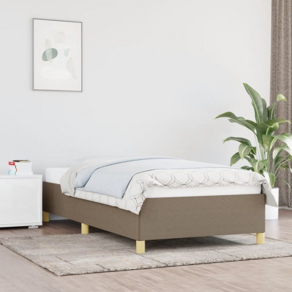 Lit Taupe 80x200 cm Tissu