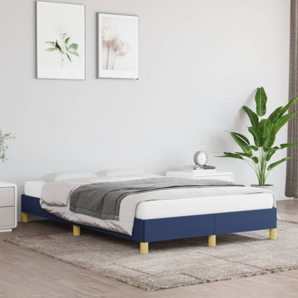 Lit Bleu 120 x 200 cm Tissu