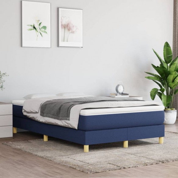 Lit Bleu 120x200 cm Tissu