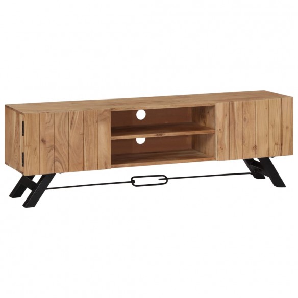 Meuble TV 140 x 30 x 45 cm Bois d'acacia massif