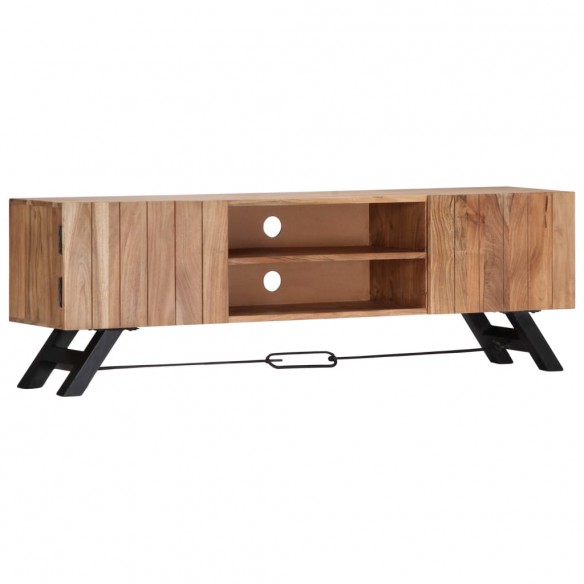 Meuble TV 140 x 30 x 45 cm Bois d'acacia massif