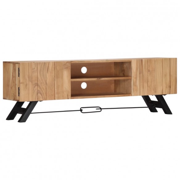 Meuble TV 140 x 30 x 45 cm Bois d'acacia massif