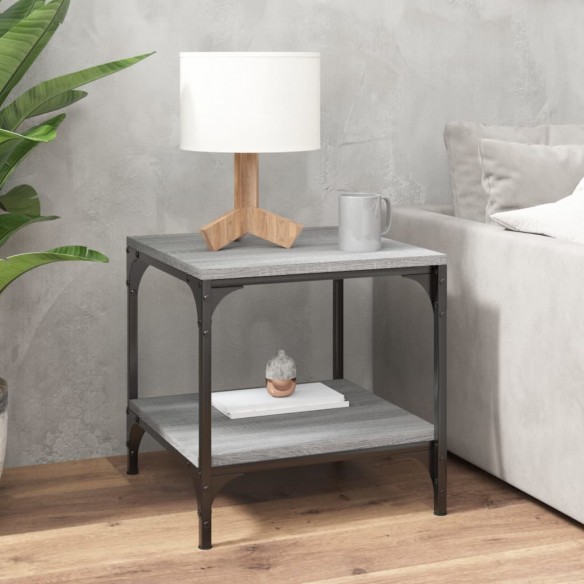Table d'appoint Sonoma gris 40x40x40 cm 