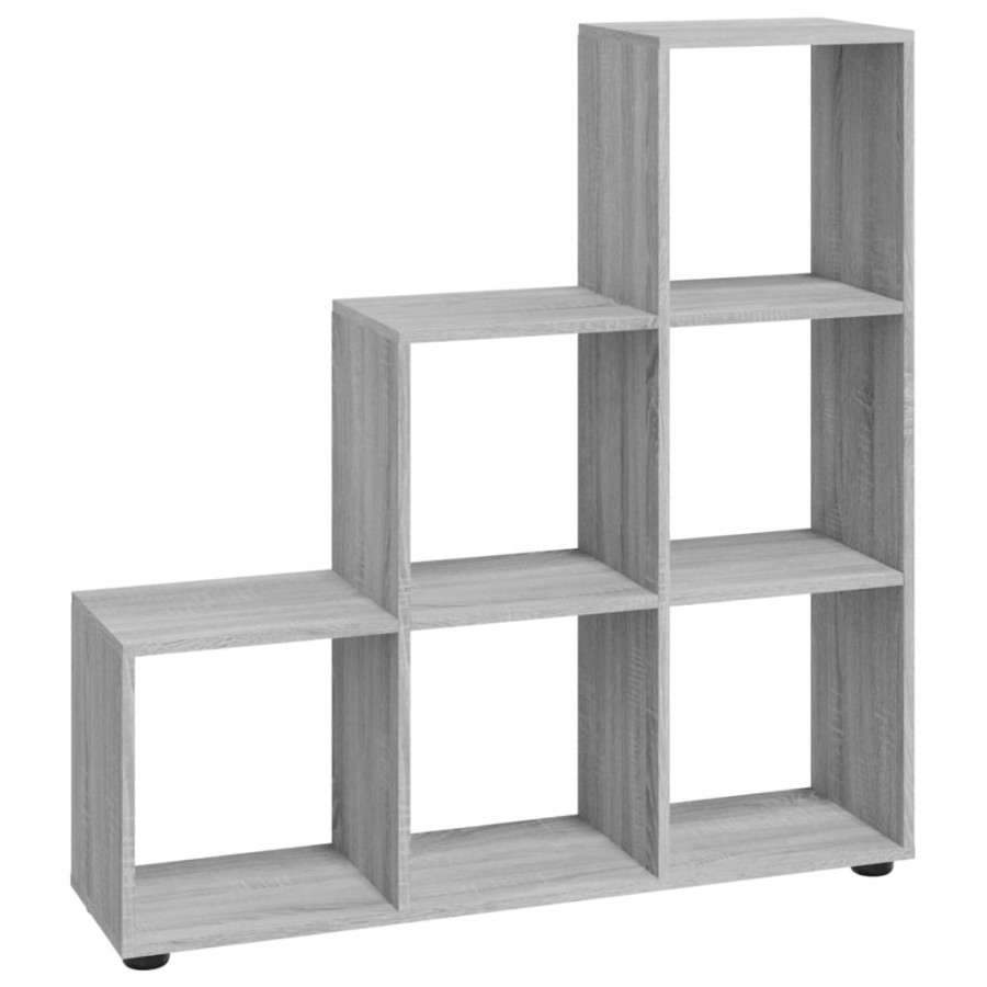 Bibliothèque escalier Sonoma gris 107 cm 