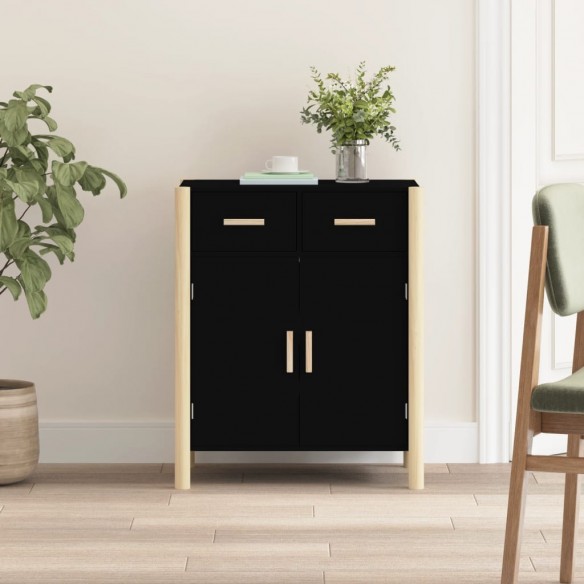 Buffet Noir 62x38x75 cm 
