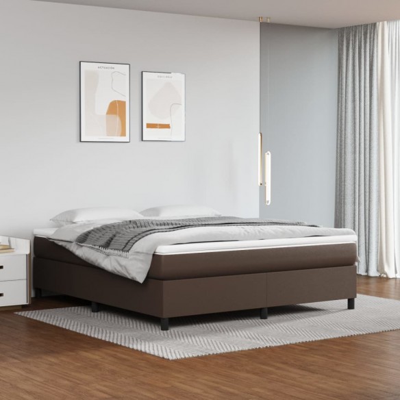 Lit Marron 180x200 cm Similicuir