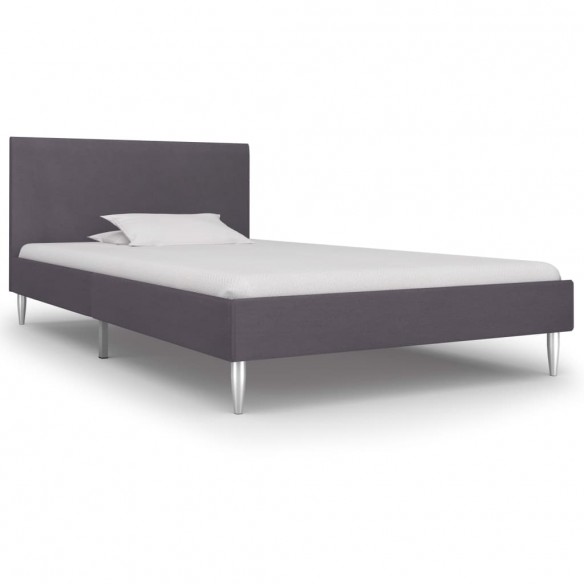 Lit Gris Tissu 90 x 200 cm
