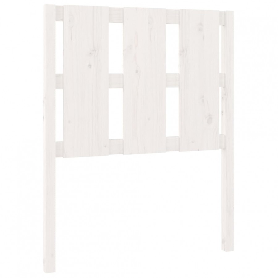 Tête de lit Blanc 80,5x4x100 cm Bois massif de pin