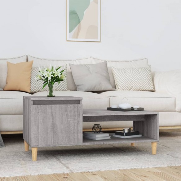 Table basse Sonoma gris 100x50x45 cm 