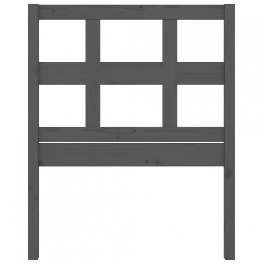 Tête de lit Gris 80,5x4x100 cm Bois massif de pin