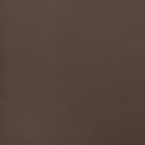 Tête de lit avec oreilles Marron foncé 103x23x118/128 cm Tissu