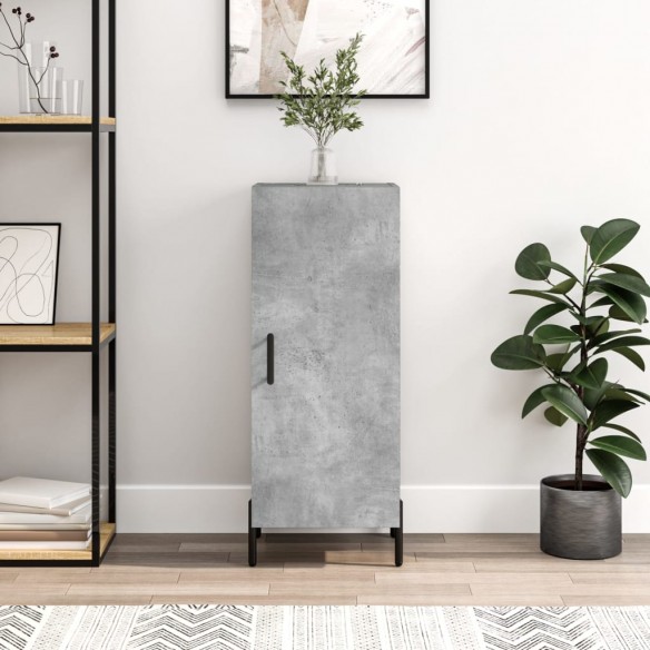 Buffet Gris béton 34,5x34x90 cm 
