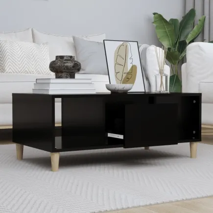 Table basse Noir 90x50x36,5 cm