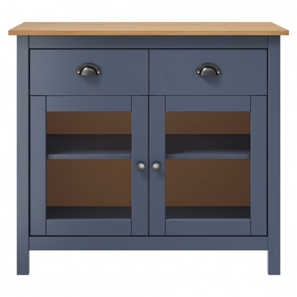 Buffet Hill Gris 90x40x80 cm Bois de pin solide Buffet Hill Gris 90x40x80 cm Bois de pin solide
