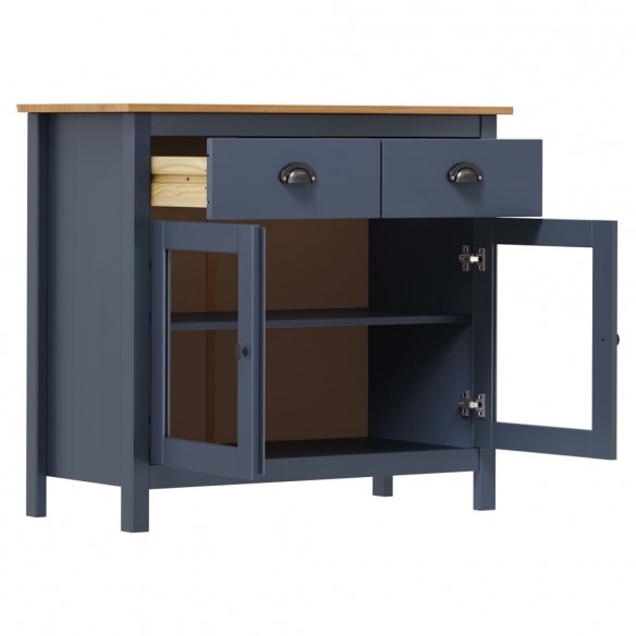 Buffet Hill Gris 90x40x80 cm Bois de pin solide Buffet Hill Gris 90x40x80 cm Bois de pin solide