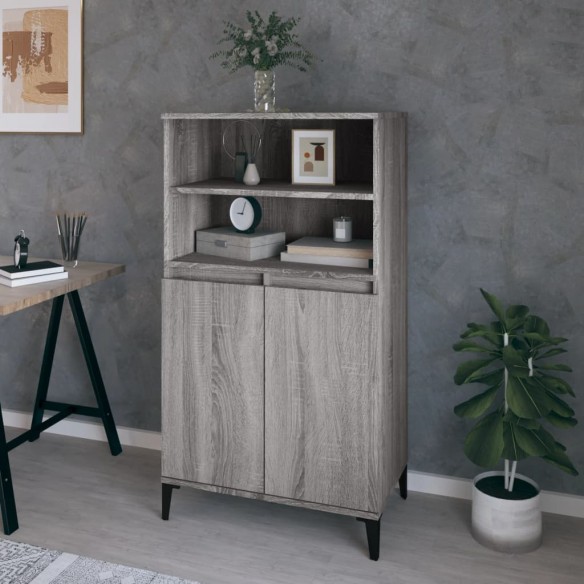 Buffet haut Sonoma gris 60x36x110 cm 