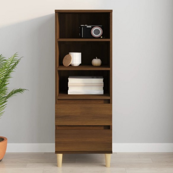 Buffet haut Chêne marron 40x36x110 cm 
