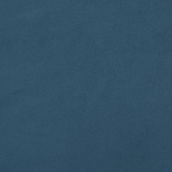 Lit Bleu foncé 180x200 cm Velours