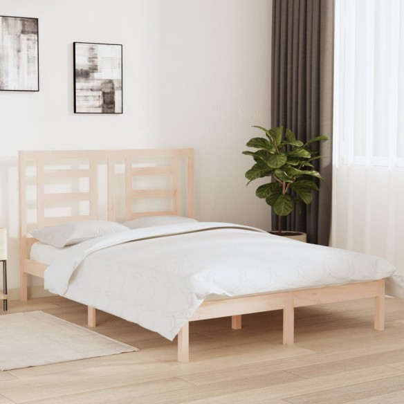 Lit Bois de pin massif 140x200 cm