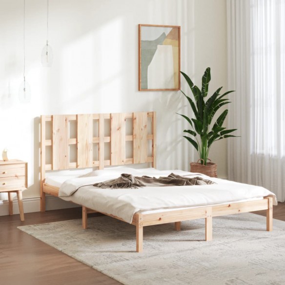 Lit Bois de pin massif 140x200 cm